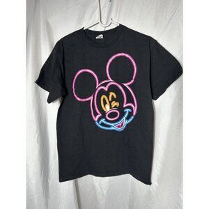 Vintage AAA Alstyle Label - Walt Disney MICKEY MOUSE Neon Lights Sz med. T-Shirt